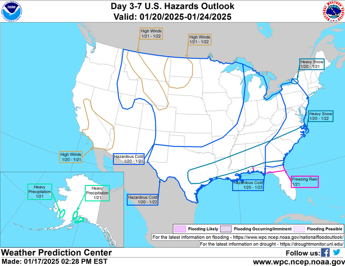 3-7 day hazards outlook