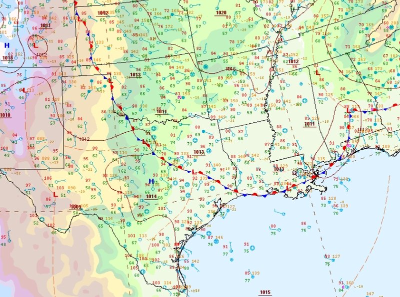Weather Prediction Center’s Surface Analysis valid 4pm CDT on August 3rd, 2025.