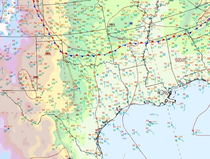 WPC Surface Analysis, 5/19/25 at 4pm CDT