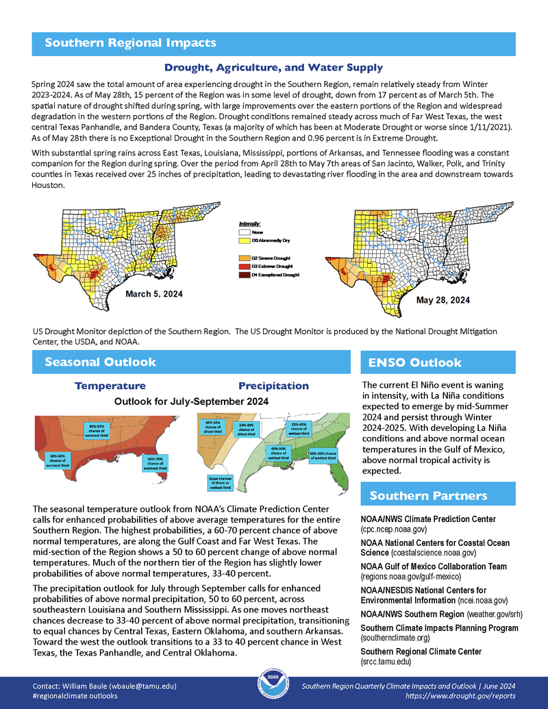 Southern Region Spring 2024 Quarterly Outlook Page 2