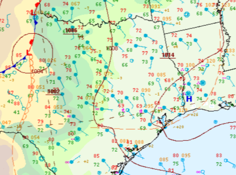 Surface Analysis for Thursday, May 2nd